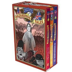 New, Sealed! Nathan Hale's Hazardous Tales‎ 3-Book Cased Boxed Box Set Hardcover